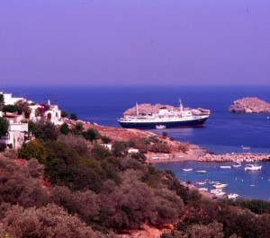 Stella Oceanis Anchored off Lindos